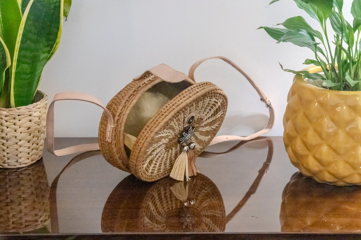 Safari oval Bag- (Handwoven African Bag | Boho Gift for Her | Eco-Friendly Summer)