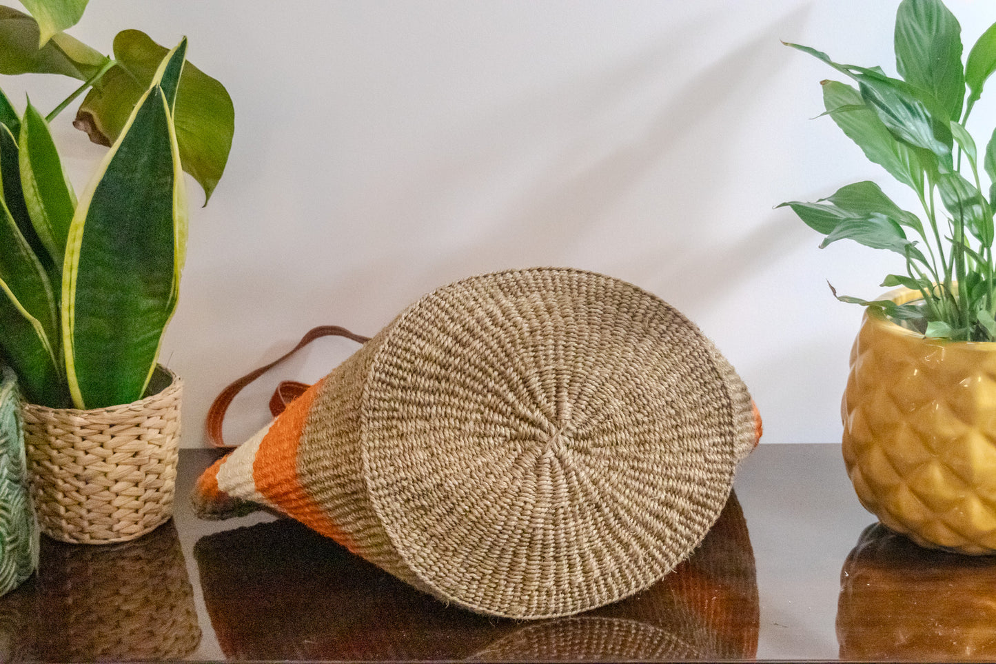 Woven Kiondo Tote Bag - Large (Handwoven African Bag | Boho Gift for Her | Eco-Friendly Summer)