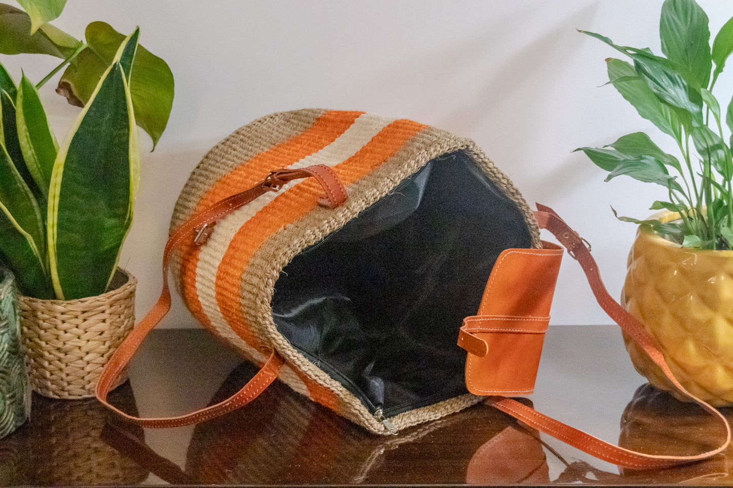 Woven Kiondo Tote Bag - Large (Handwoven African Bag | Boho Gift for Her | Eco-Friendly Summer)
