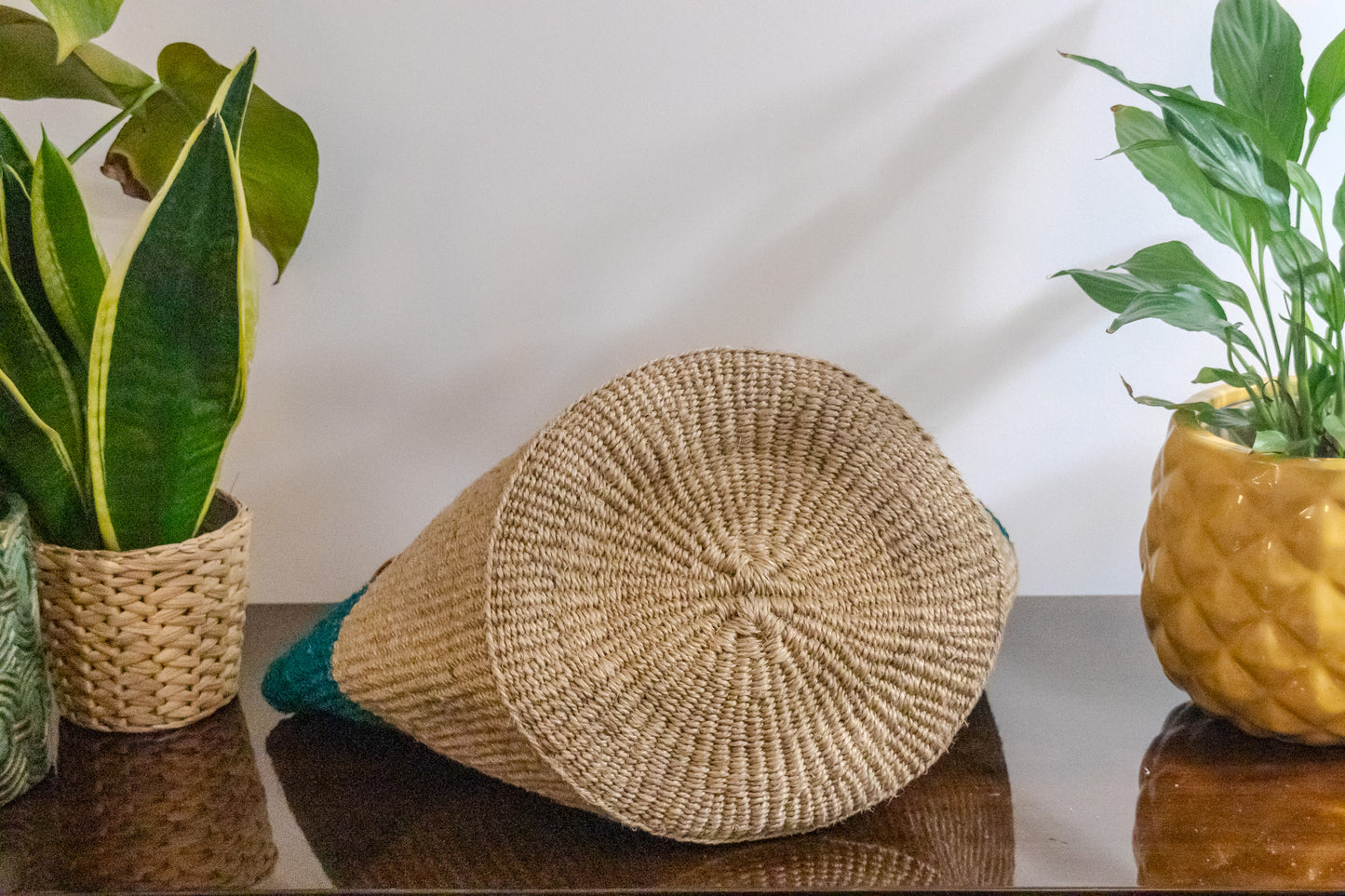 Woven Kiondo Tote Bag - Large (Handwoven African Bag | Boho Gift for Her | Eco-Friendly Summer)