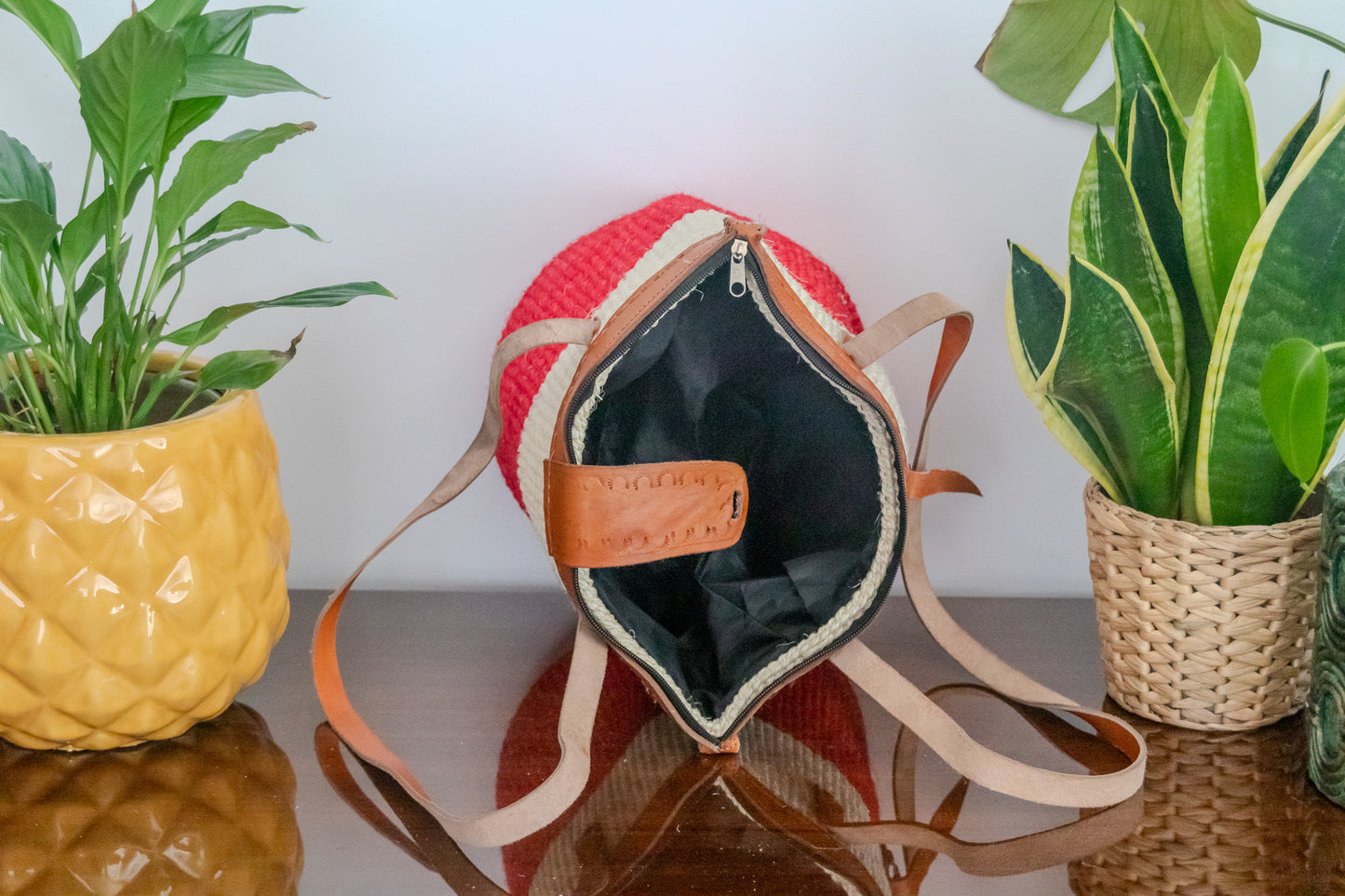 Woven Kiondo Tote Bag- Medium (Handwoven African Bag | Boho Gift for Her | Eco-Friendly Summer)