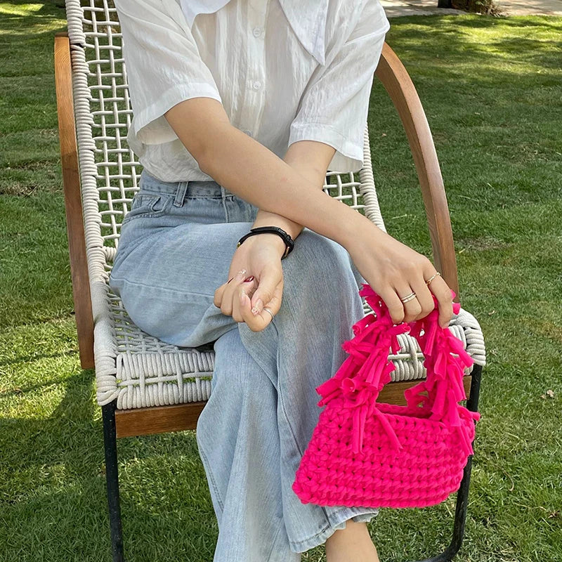 The Breezy Bloom – Handwoven Holiday Mini Tote