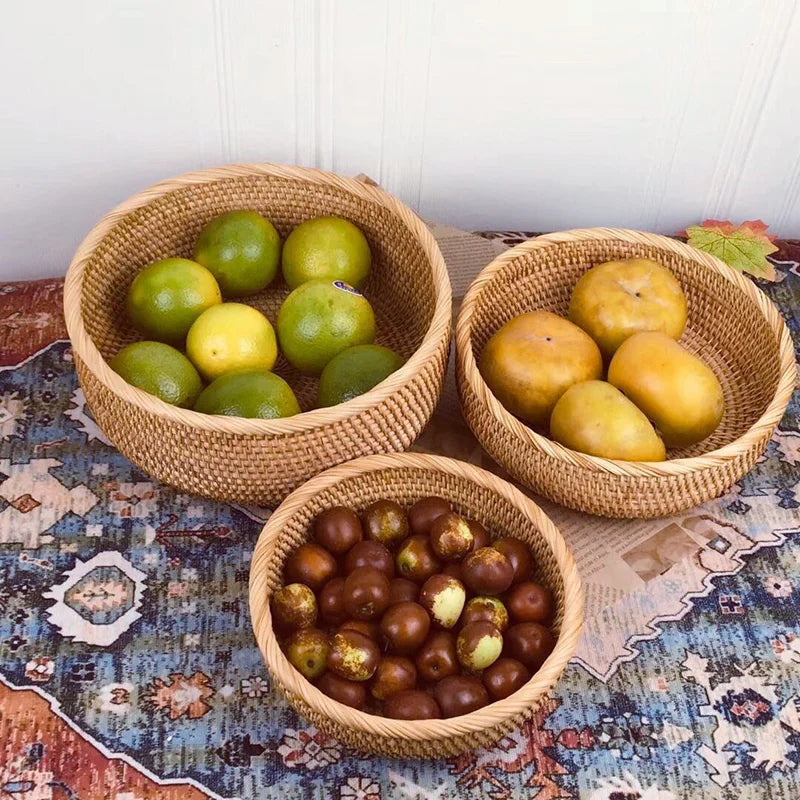 RusticRoot – Handwoven Snack & Tea Basket