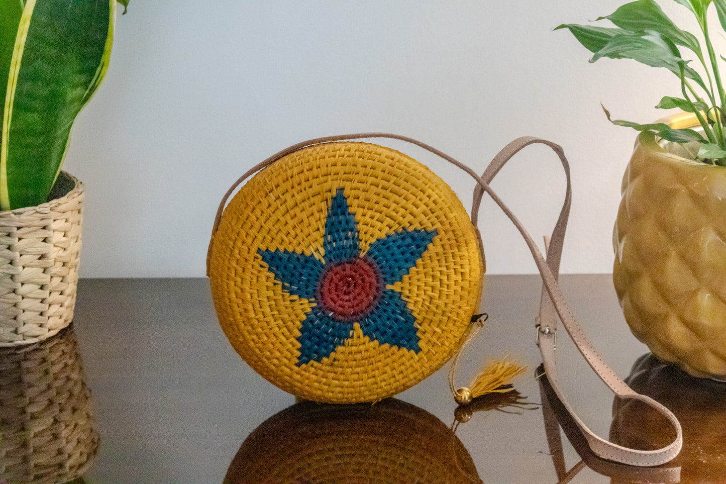 Safari Circle bag - (Handwoven African Bag | Boho Gift for Her | Eco-Friendly Summer)