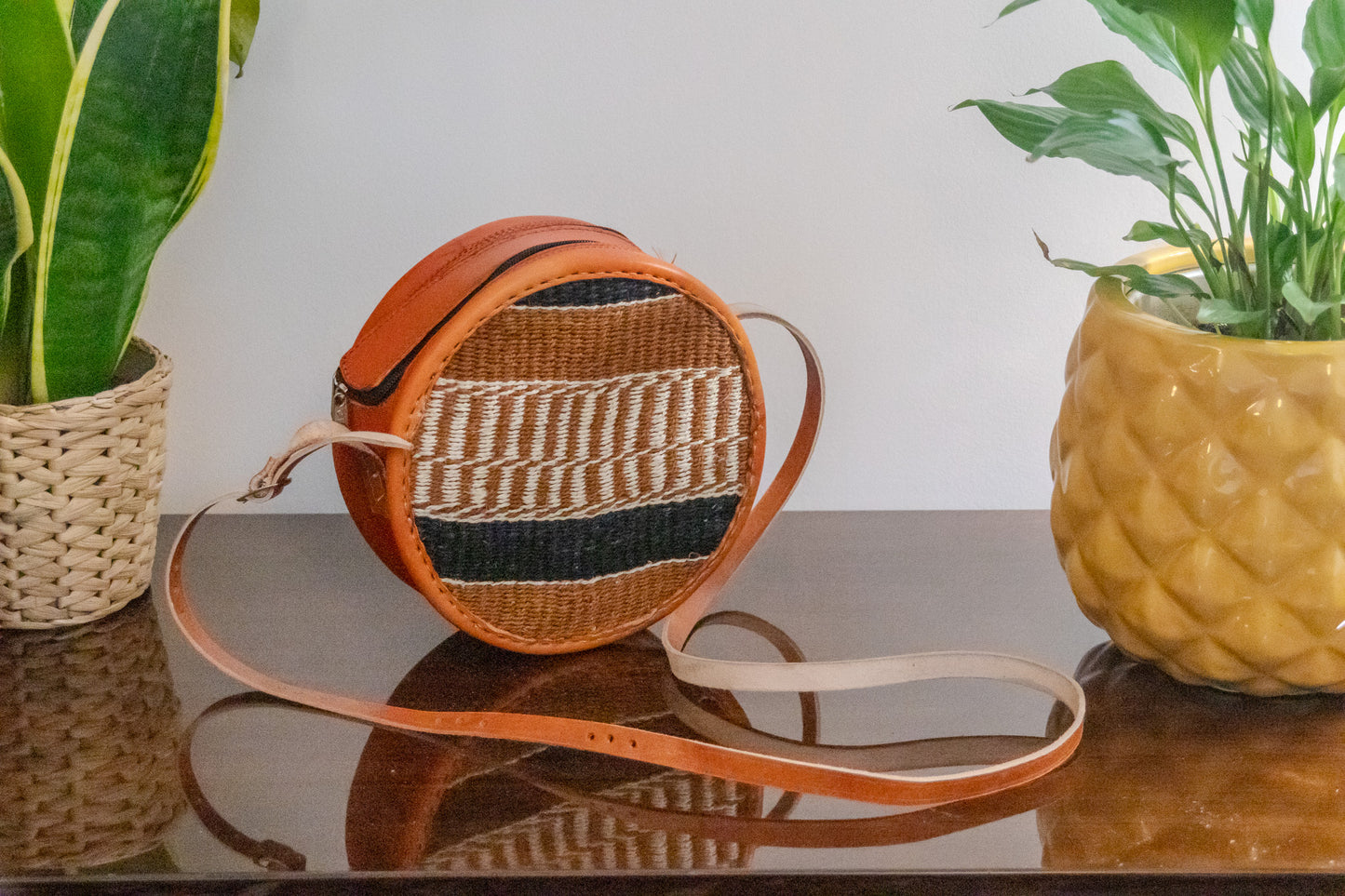 Safari Circle bag - (Handwoven African Bag | Boho Gift for Her | Eco-Friendly Summer)