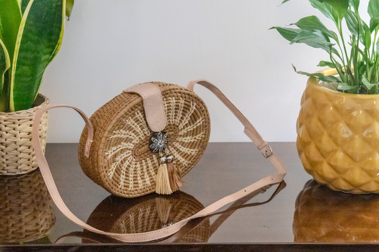 Safari oval Bag- (Handwoven African Bag | Boho Gift for Her | Eco-Friendly Summer)