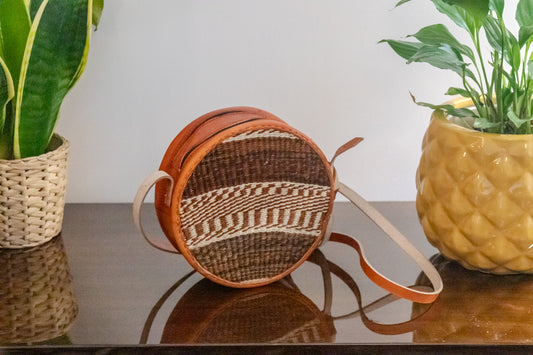 Safari Circle bag - (Handwoven African Bag | Boho Gift for Her | Eco-Friendly Summer)