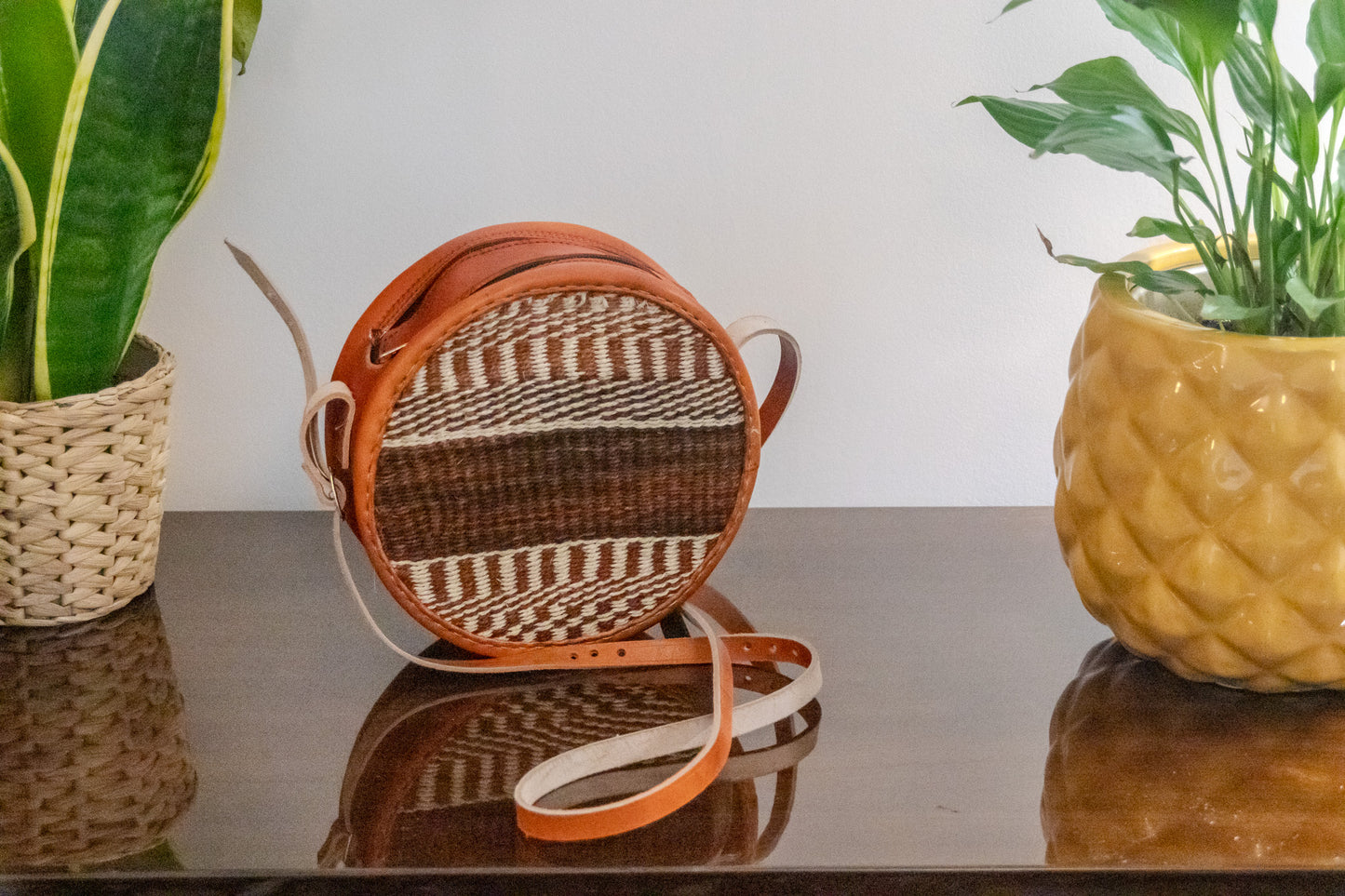 Safari Circle bag - (Handwoven African Bag | Boho Gift for Her | Eco-Friendly Summer)