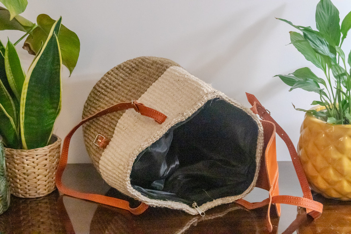 Woven Kiondo Tote Bag - Large (Handwoven African Bag | Boho Gift for Her | Eco-Friendly Summer)