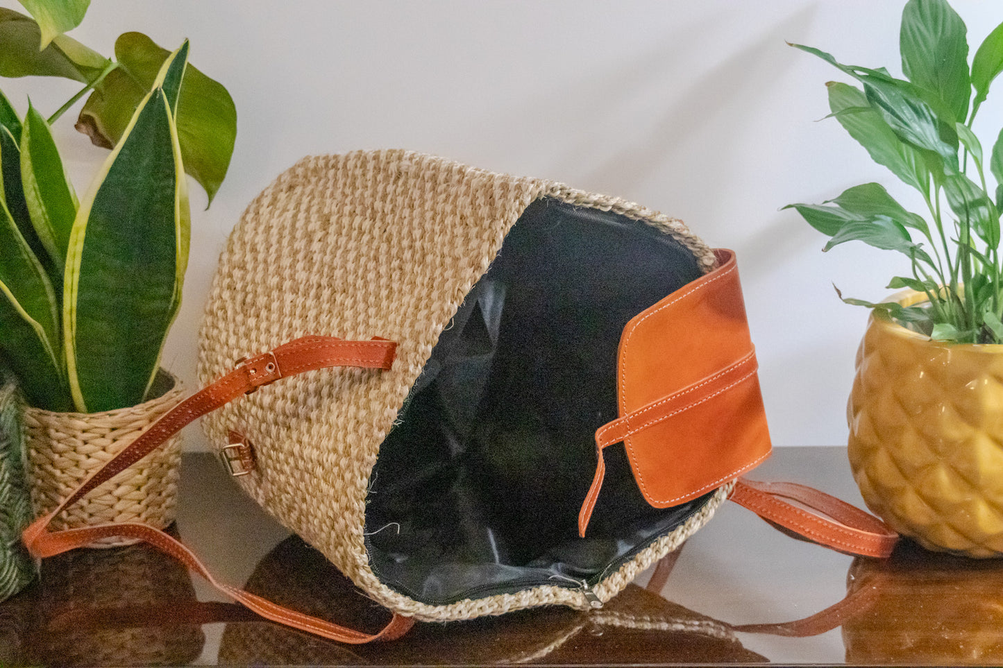 Woven Kiondo Tote Bag - Large (Handwoven African Bag | Boho Gift for Her | Eco-Friendly Summer)