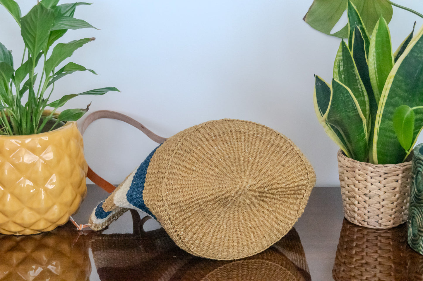 Woven Kiondo Tote Bag - Large (Handwoven African Bag | Boho Gift for Her | Eco-Friendly Summer)
