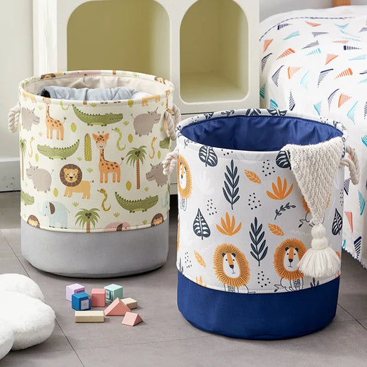 TidyTales – Cartoon Canvas Storage Bin