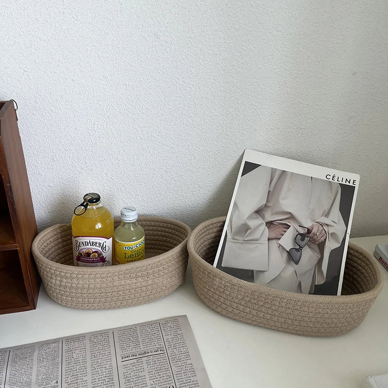 Minimal Nest – Woven Cotton Sundries Basket