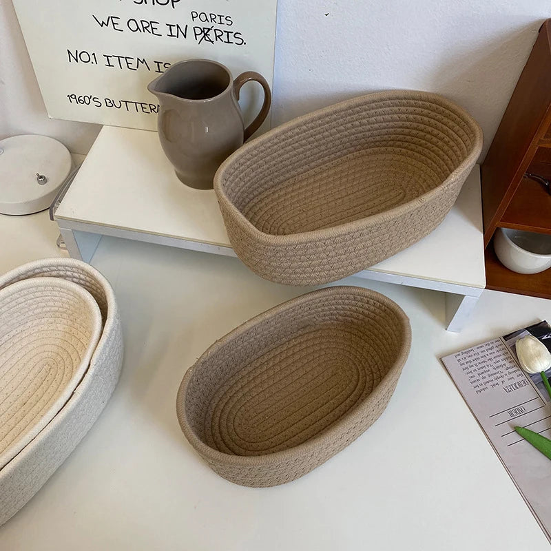 Minimal Nest – Woven Cotton Sundries Basket
