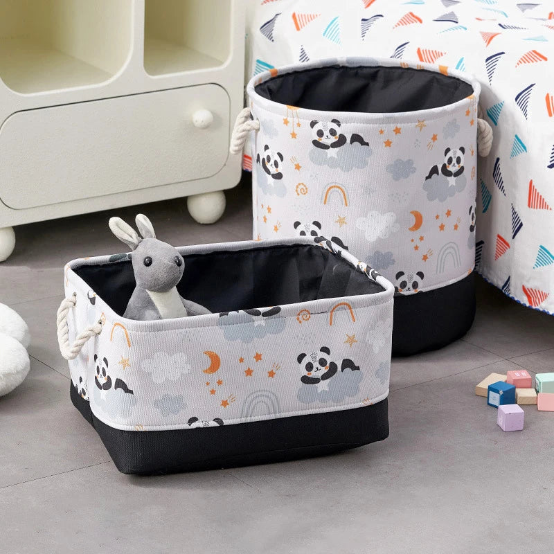 TidyTales – Cartoon Canvas Storage Bin