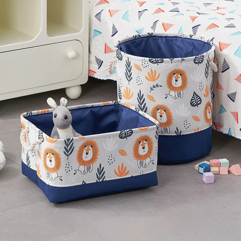 TidyTales – Cartoon Canvas Storage Bin